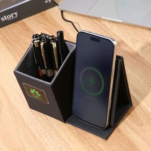 2026 Promotional Business Gift Set Custom A6 Leather <b>Notebook</b> With Luxury Pen Wholesale Desktop Pen Holder <b>Diary</b> Gift Set - Product Image 4