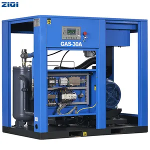 Industrial Oil Injected VFD frequency conservation Vertical Ingersoll Rand screw airends Screw Air Compressor for Steel Industry