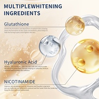 Crème éclaircissante au glutathion en marque privée OEM avec nicotinamide, acide hyaluronique, crème rajeunissante pour le visage