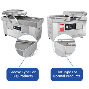 Selladora al Vacío Comercial Eléctrica de Doble Cámara Personalizable Máquina de Embalaje al Vacío de Doble <span class=keywords><strong>Campana</strong></span> para Verduras, Carne y Alimentos - Product Image 2