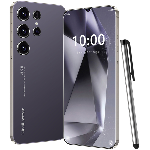 Dual Sim Card 2025 Original S24 Ultra 5G Smartphone Full Screen 16GB+1TB Android Mobile Phone with 7800mAh Battery