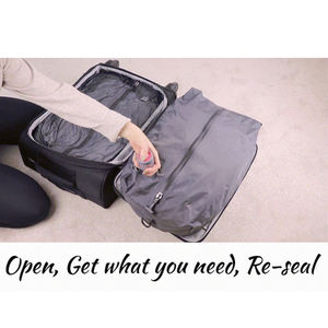 Sacs de compression réutilisables pour valises de voyage Sacs à dos pour économiser de l'espace pour le voyage Ensemble pompe à <span class=keywords><strong>air</strong></span> Sacs sous vide pour le voyage - Product Image 5