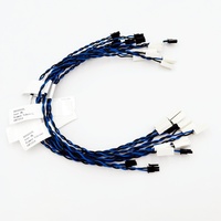Conector de 2 Pines, Arnés de Cables Personalizado, Cable Trenzado Azul y Negro para Electrónica y Maquinaria