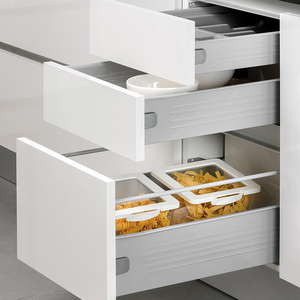 Kit de tiroirs de cuisine modernes Ultrabox Glissière robuste Fermeture douce Gris métallique 150 mm Hauteur 450 mm Profondeur Modèle 4388225 - Product Image 2