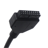 Cable USB 3,0 personalizado 19 pines IDC 2 * USB 3,0 adaptador hembra conector de Cable de aplicación de alimentación de cobre para computadoras mejoradas