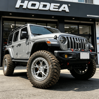 Jantes tout-terrain forgées Beadlock de 17/18/20 pouces, finition brossée entièrement usinée, compatibles avec Ford F-Series, Toyota Tundra et plus encore