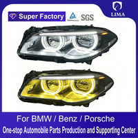 Nuevo Faro Delantero de Doble Color de 12 V para Serie 5 F10 F18 520i 525i, Luz de Circulación Diurna 2011-2017, Estilo Ojos de Ángel