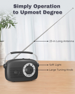 Radio AM FM portable, <span class=keywords><strong>piles</strong></span> AA, prise secteur, haut-parleur mural, prise casque, radio à <span class=keywords><strong>transistor</strong></span>, meilleure réception, gros bouton, petite radio - Product Image 6