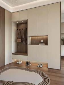 Design Custom Modern Wood Freestanding Wardrobe System All Kinds of Furniture Multi-Function <b>Cabinet</b> Desk Dressing Table - Product Image 4