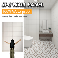 Panneaux muraux imperméables SPC Calacatta Blanc Mat pour salle de bain et cuisine avec design moderne