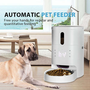 Distributeur automatique intelligent de nourriture pour animaux de compagnie à commande par bouton, 6L, distributeur de nourriture portionnée programmée pour chats, bols rechargeables pour chiens, sans internet - Product Image 4