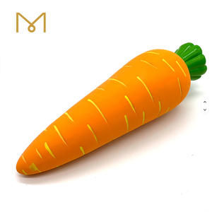 YHRQ Popüler 2026 Evcil Hayvan Ürünleri Orta Boy Doğal Yumuşak Kauçuk Lateks Gıcırtılı Çiğnenebilir Havuç Eko Dostu Günlük Köpek Oyuncakları - Product Image 3
