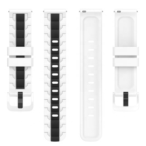 Correa de silicona transpirable de 20mm para Samsung <span class=keywords><strong>Galaxy</strong></span> <span class=keywords><strong>Watch</strong></span> 6 <span class=keywords><strong>5</strong></span> 4, Correa deportiva colorida, pulsera de reloj - Product Image 5