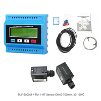 Débitmètre à ultrasons type de clip externe split type de pâte externe plug-in liquide eau pipeline transmetteur de débit pratique
