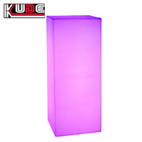 Ensemble de comptoir de bar et de tabourets lumineux LED modernes pour boîte de nuit, table à cocktails lumineuse avec télécommande RGB pour pub, lounge, bar KTV