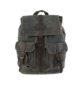 18SC-6773D top qualité étanche femelle chaîne fermeture fonctionnelle en toile cirée sac à dos en cuir - Product Image 1