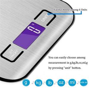 Wholesale Household Smart Stainless Steel Digital Electronic Kitchen Weighing <b>Food</b> <b>Scale</b> - Product Image 2