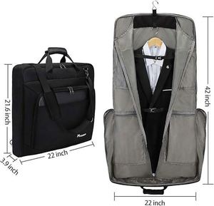 Campione gratuito all'ingrosso pieghevole borsa da trasporto con tracolla da <span class=keywords><strong>uomo</strong></span> borsa indumento appesa per valigia - Product Image 4