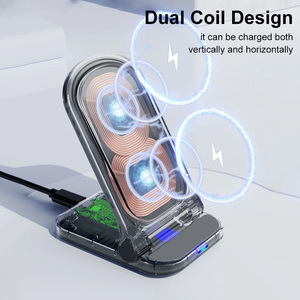 Estación de Carga Inalámbrica Plegable 2 en 1, Cargador Inalámbrico de Carga Rápida de 3w 15w Máx. para iPhone y Airpods - Product Image 4