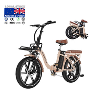 Vélo pliant électrique KOOLUX X16 48V 15.6AH 250W, autonomie 150 km, frein à disque, 20 pouces, VTT, CE, adulte, entrepôt Europe Royaume-Uni