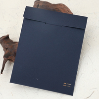 Papel de Embalaje Mate Azul Marino Oscuro Sólido Económico ODM con Impresión de Lámina Personalizada para Empaque de Accesorios Pequeños de Boutique