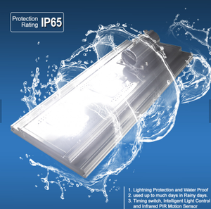 Da esterno cintura impermeabile in lega di alluminio telecomando IP65 integrato <span class=keywords><strong>energia</strong></span> <span class=keywords><strong>solare</strong></span> 100 Watt lampione <span class=keywords><strong>solare</strong></span> <span class=keywords><strong>solare</strong></span> - Product Image 4