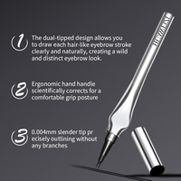 Stylo à sourcils naturel avec logo personnalisé en gros Crayon à sourcils étanche en grande quantité à double pointe de fourche