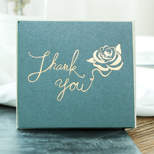 Cartes de vœux miniatures en or recyclé avec estampage doré, cartes de vœux pliées de luxe faites à la main avec impression de logo - Product Image 4