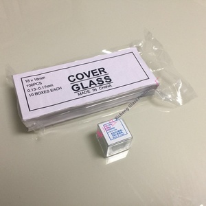 7201 18x18mm coprioggetti in vetro 100/scatola di dimensioni speciali per i produttori di microscopi facili inchiodare Garanzia di 3 anni ODM personalizzato - Product Image 4