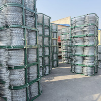 Fil barbelé double brin anti-corrosion de haute qualité, portée 8m, pour clôtures agricoles