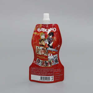 High quality cosmetic stand up liquid icing packaging spout pouch - Product Image 4