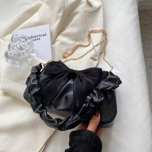 Popular Small Bag for Women New Fashionable Casual Crossbody Bag Cute Bow Single <b>Shoulder</b> Underarm Bag - Product Image 6