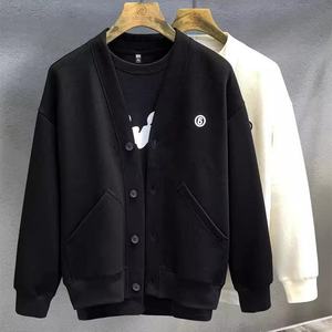 Factory Sale <b>Men's</b> Spring Autumn <b>Cardigan</b> Jacket Fashion New Casual Long Sleeve V-Neck Sweater - Product Image 2