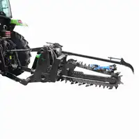3 Point Hitch Tractor Mounted Trencher with Pto Driven Pipeline Chain Ditch