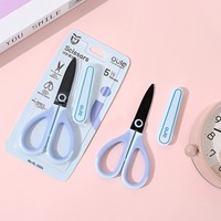 Ciseaux de bureau couleur macaron plaqués or 6 pouces avec étui de protection pour les fournitures de découpe artistique et de bricolage pour enfants