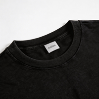 Nouveau design 2026 – T-shirt graphique oversize à col rond et manches courtes pour homme, effet délavé et strass
