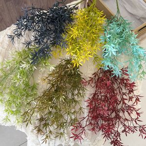 Bouquet de feuilles de bambou, fleurs artificielles en soie mélangées, décoration de mariage sur le thème de la forêt - Product Image 5