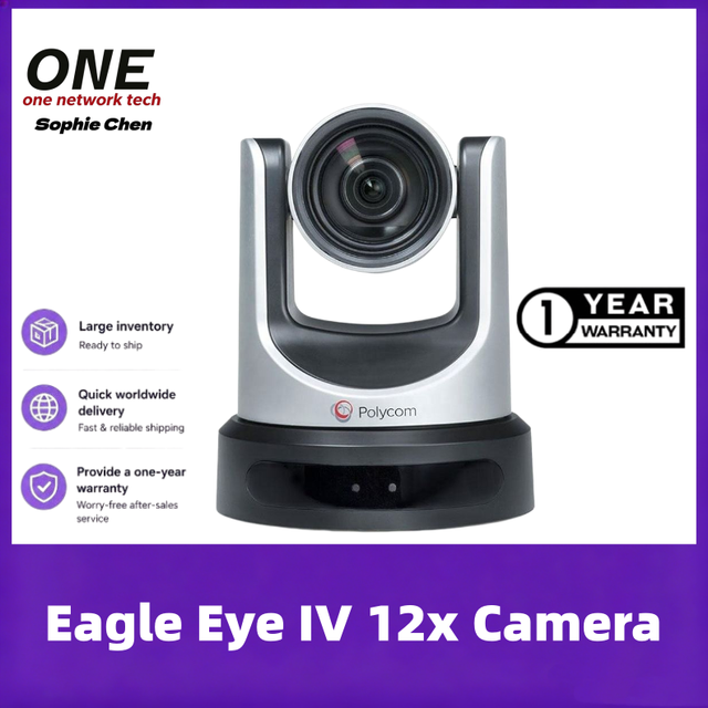 New Po Ly Com Group 310 with Eagle Eye IV 12x Camera Video Conferencing Systems in Stock with Eagle Eye IV-12X Camera G7500
