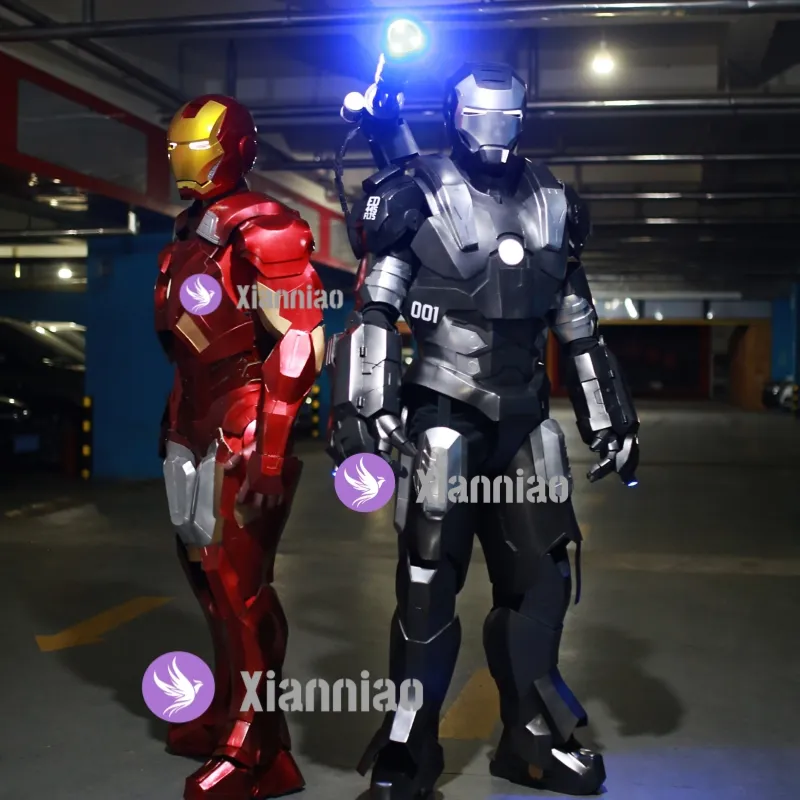 Penjualan terlaris pabrik kostum besi kustom setelan cosplay pria dewasa maskot robot Ironman kostum setelan untuk dijual