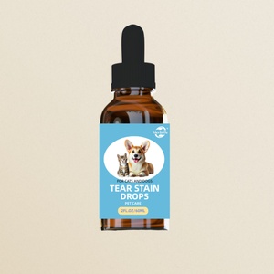 Gouttes liquides personnalisées pour les yeux des animaux de compagnie, marque privée, pour la protection accrue des yeux, pour chats et chiens, 60 ml - Product Image 1
