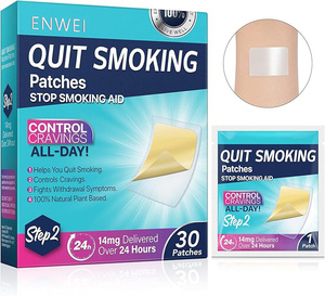 Patchs anti-tabac ENWEI étape <span class=keywords><strong>2</strong></span>, 14 mg, herbes naturelles, 100 % naturel à base de plantes, aide à arrêter de fumer pour la bouche, le nez et le corps - Product Image 1