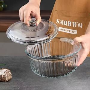 도매 공장 뜨거운 판매 미니멀리스트 대용량 가정용 레스토랑 수프 주방 유리 냄비 - Product Image 4