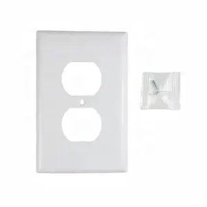 American Plug Plate 1 gang Duplex ricettacolo di medie dimensioni bianco Led decorazione