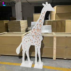 ฉากหลังงานแต่งงานแบบถอดประกอบได้ LEDA รุ่นโมเดิร์น ดีไซน์ยีราฟสีขาว วัสดุอะคริลิค สินค้ามาใหม่ สำหรับงานแต่งงาน - Product Image 6