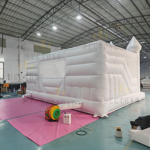 Salida de fábrica <span class=keywords><strong>Castillo</strong></span> inflable Casa de rebote Doble tobogán Blanco <span class=keywords><strong>Castillo</strong></span> de salto inflable Boda <span class=keywords><strong>Castillo</strong></span> <span class=keywords><strong>hinchable</strong></span> para la venta - Product Image 3