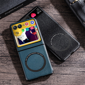 Funda para <span class=keywords><strong>Motorola</strong></span> <span class=keywords><strong>Razr</strong></span> 2022 Moto <span class=keywords><strong>Razr</strong></span> 40, Funda Magnética Plegable de Color Sólido de Lujo, Sensación de Piel Mate, Antigolpes - Product Image 6