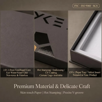 Boîte cadeau rigide magnétique de luxe OEM ODM FSC ISO SGS Finition mate Taille personnalisée Insert MOQ 500
