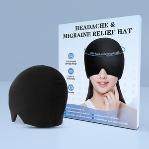 Reutilizável Gel Compressão Stress Headache e Enxaqueca Cap Alívio Chapéu Enxaqueca com 360 cobertura completa máscara de olho - Product Image 5