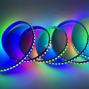 नई पता-योग्य नेतृत्व वाली पट्टी 5v 30नेतृत्व वाली 60नेतृत्व वाली 144 पट्ट/एम सी 2812 ws2812 बी की एलईडी पट्टी प्रकाश - Product Image 5