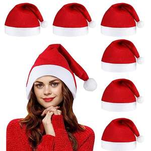 Wholesale Embroidery Printing Custom Logo Xmas Caps Kid Adults <b>Christmas</b> Santa <b>Hat</b> - Product Image 2